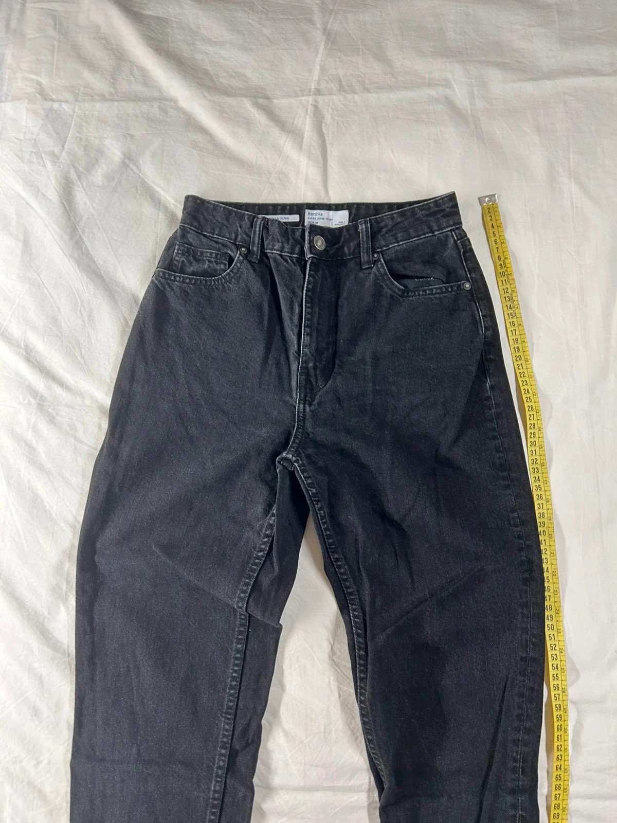 Jeans mom preto Bershka tamanho 34 – photo 2
